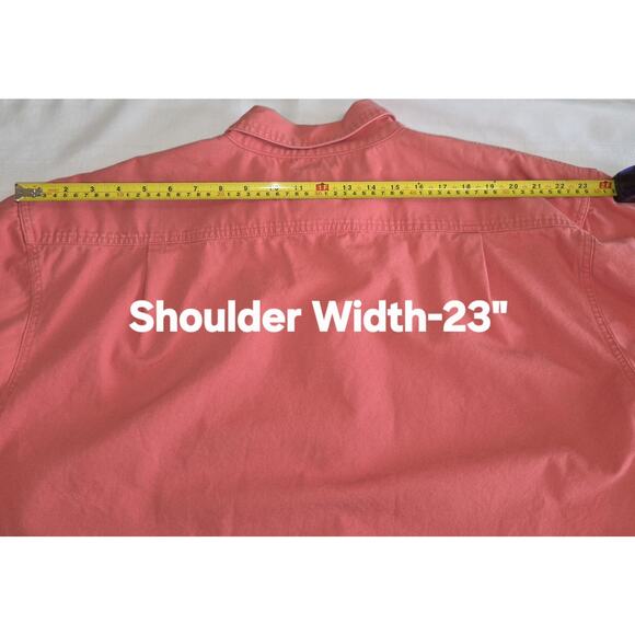 Wild Turkey Federation Mens Shirt XXL Coral Cotton Embroidered Turkey Hunting - Picture 14 of 16